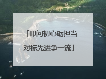 叩问初心砺担当 对标先进争一流